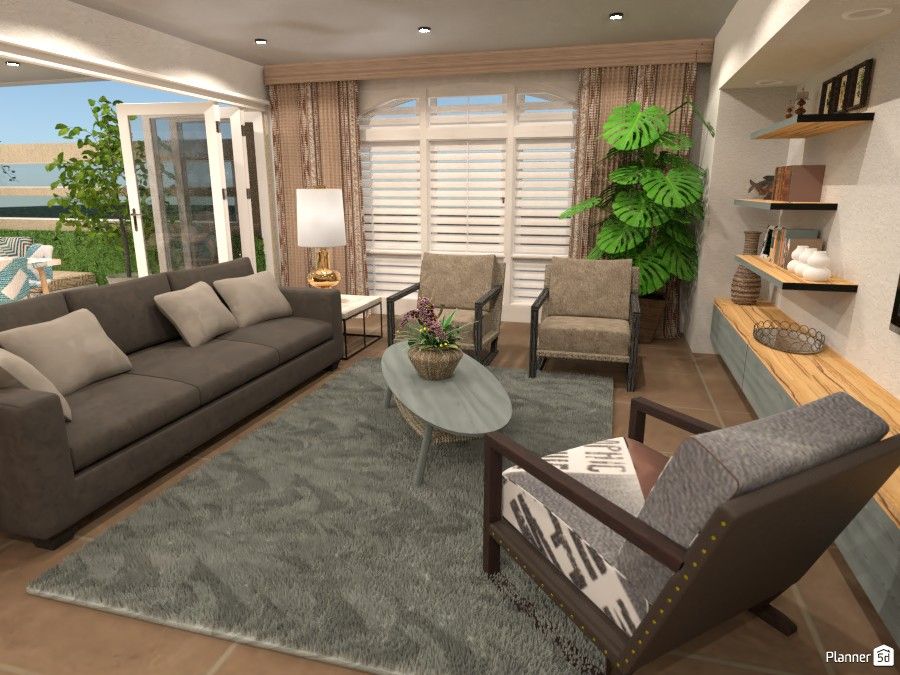 open space layout Design by Micaela Maccaferri